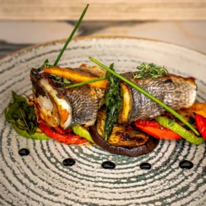 File biban de mare cu legume la grătar 350 g